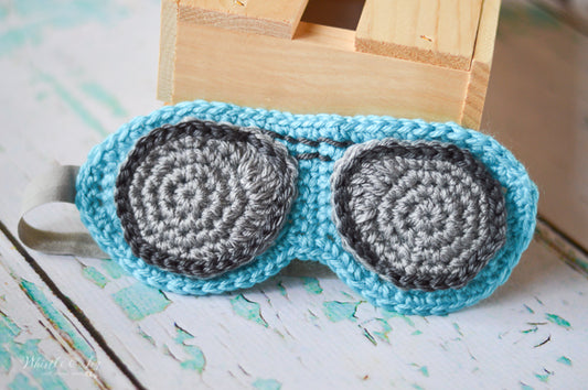 Aviator Sleep Mask [crochet pattern]