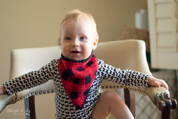 Plaid Bandana Bib