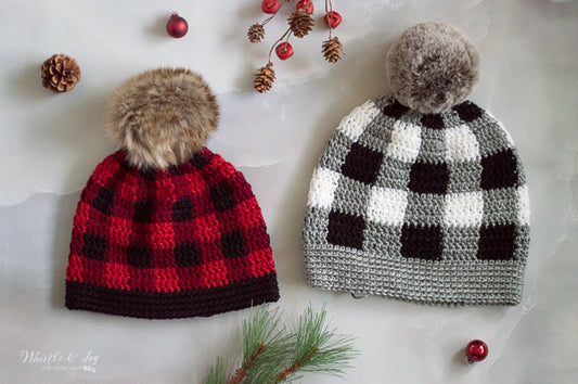 Top Down Plaid Hats