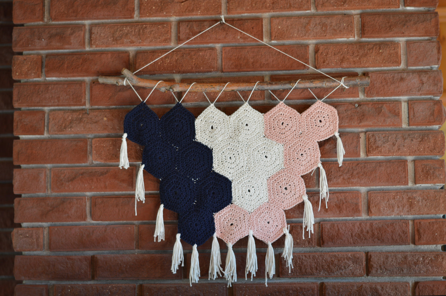 Fringy Hexagon Wall Hanging