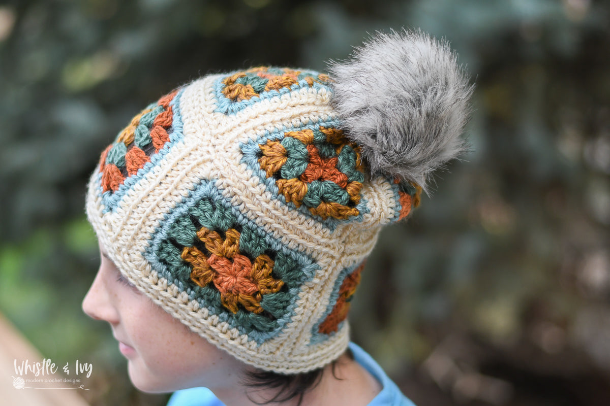 Granny square hat,Granny square gloves, Granny square beanie,Crochet hat,Retro sryle newest hat,Vintage hat,Boho style beanie,Boho hat,Vintage