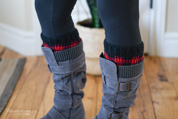 Plaid Boot Cuffs