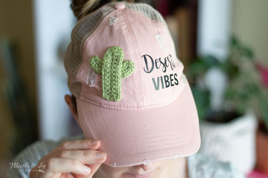 Cactus Applique Hat Tutorial [crochet pattern]