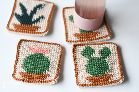 Cactus Coasters Set [crochet pattern]