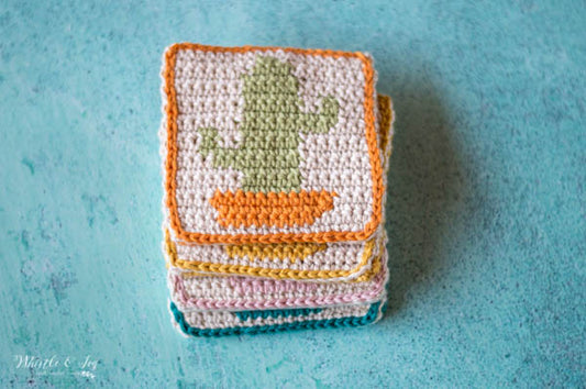 Cactus Coasters [crochet pattern]