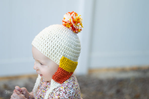 Candy Corn Hat for Baby [crochet pattern]