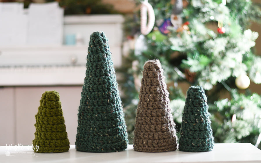 Rustic Evergreen Cone Trees