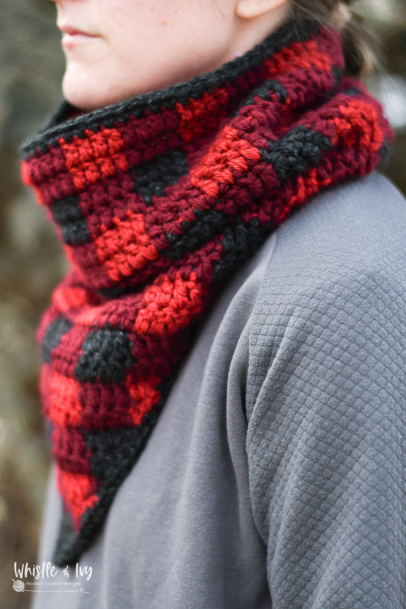 Buffalo Plaid Neckwear Pattern Bundle [crochet patterns]