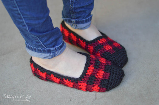 Plaid Slippers