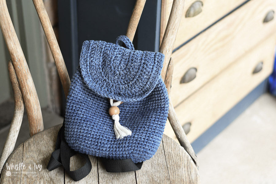 crochet mini backpack purse pattern PDF What better way to get bright florals into your everyday wardrobe than with this cute Granny Square Mini Backpack Crochet Pattern? Free Crochet Backpack Keychain and