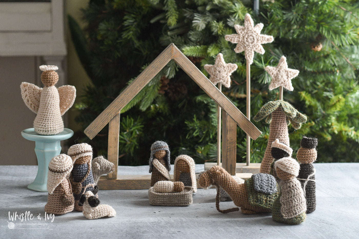 Rustic Nativity [crochet pattern] – Whistle and Ivy Modern Crochet Patterns