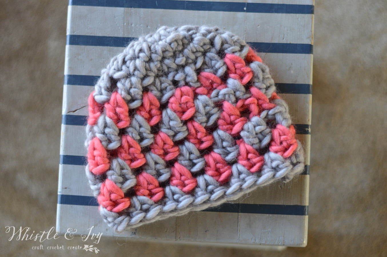 Chunky Granny Stitch Hat [crochet pattern]